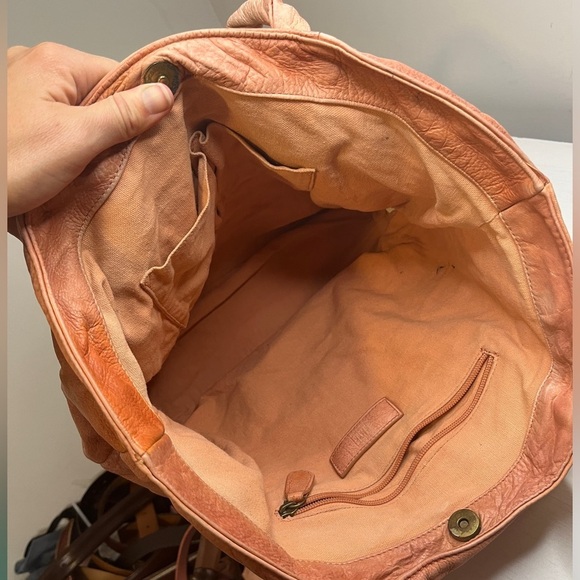 Frye Nora Knotted Hobo Tote Leather Pink - Picture 9 of 15